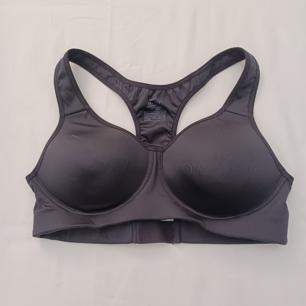 Women's Nike Black Sports Bra- 32 B - Picture 2 of 9